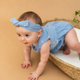 Kaia Chambray Bubble Baby Romper