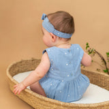 Kaia Chambray Bubble Baby Romper