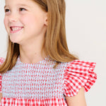 Angel Sleeve Daphne Bell Dress on model 3