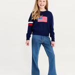 Seaton Intarsia Sweater on model