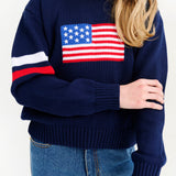 Seaton Intarsia Sweater on model 3