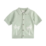 Palm Trees Sweater Shirt & Shorts Set