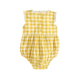 Lucy Gingham Smocked Baby Romper