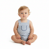 Julien Baby Boy Romper - Marine Stripe