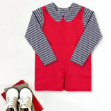 Peter Pan Collar Shirt Onesie
