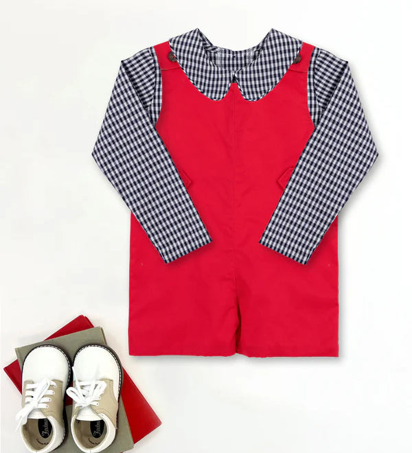 Peter Pan Collar Shirt Onesie
