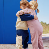 Baby Oversized French Terry Sweatshirt & Sweatpants Set-Navy