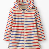 Long Sleeve Loop Terry Hoodie Cover Up - RWB Stripe