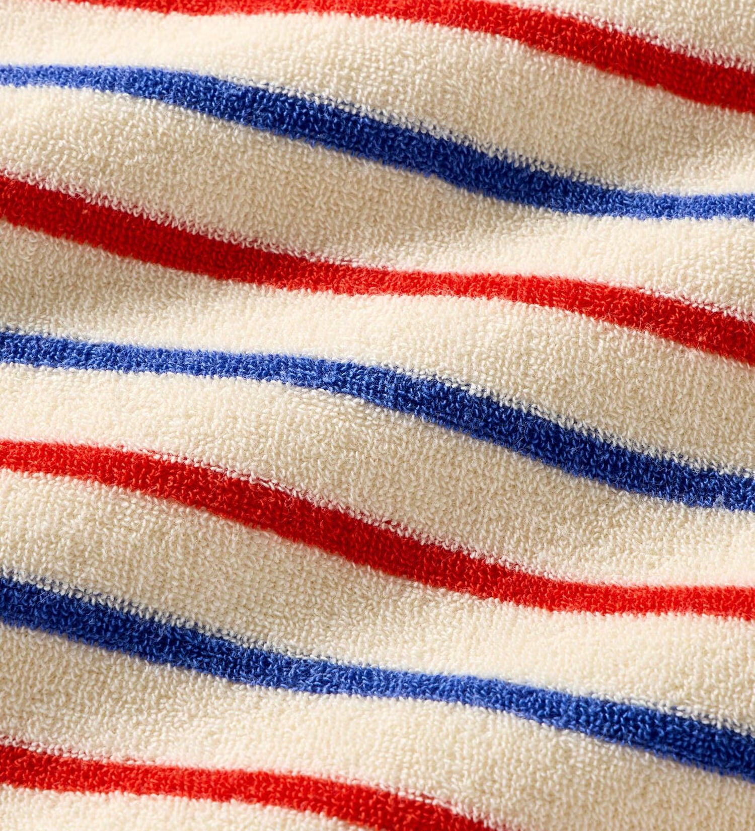 Long Sleeve Loop Terry Hoodie Cover Up - RWB Stripe
