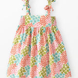 Sleeveless Linen Bow Strap Dress