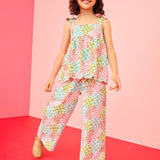 Sleeveless Linen Top & Wide Leg Pants Set