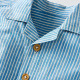 Baby Poplin Button Up Shirt & Shorts Set