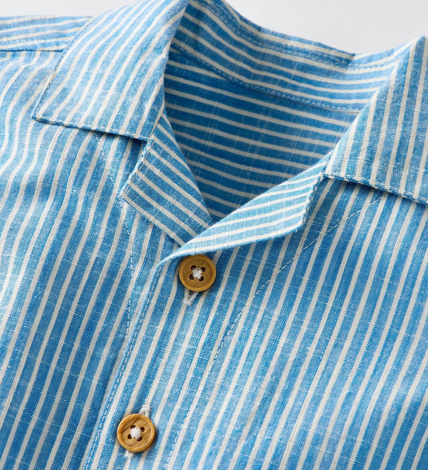 Baby Poplin Button Up Shirt & Shorts Set
