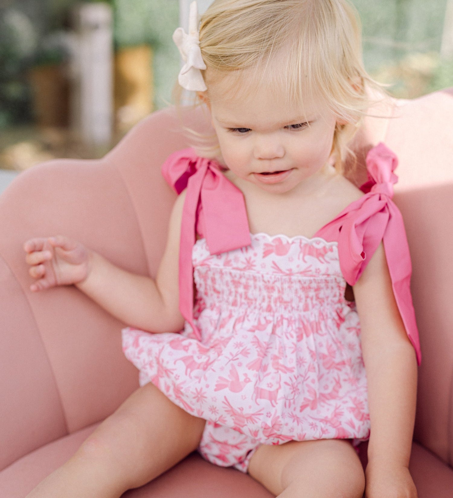 Pink Otomi Smocked Bubble
