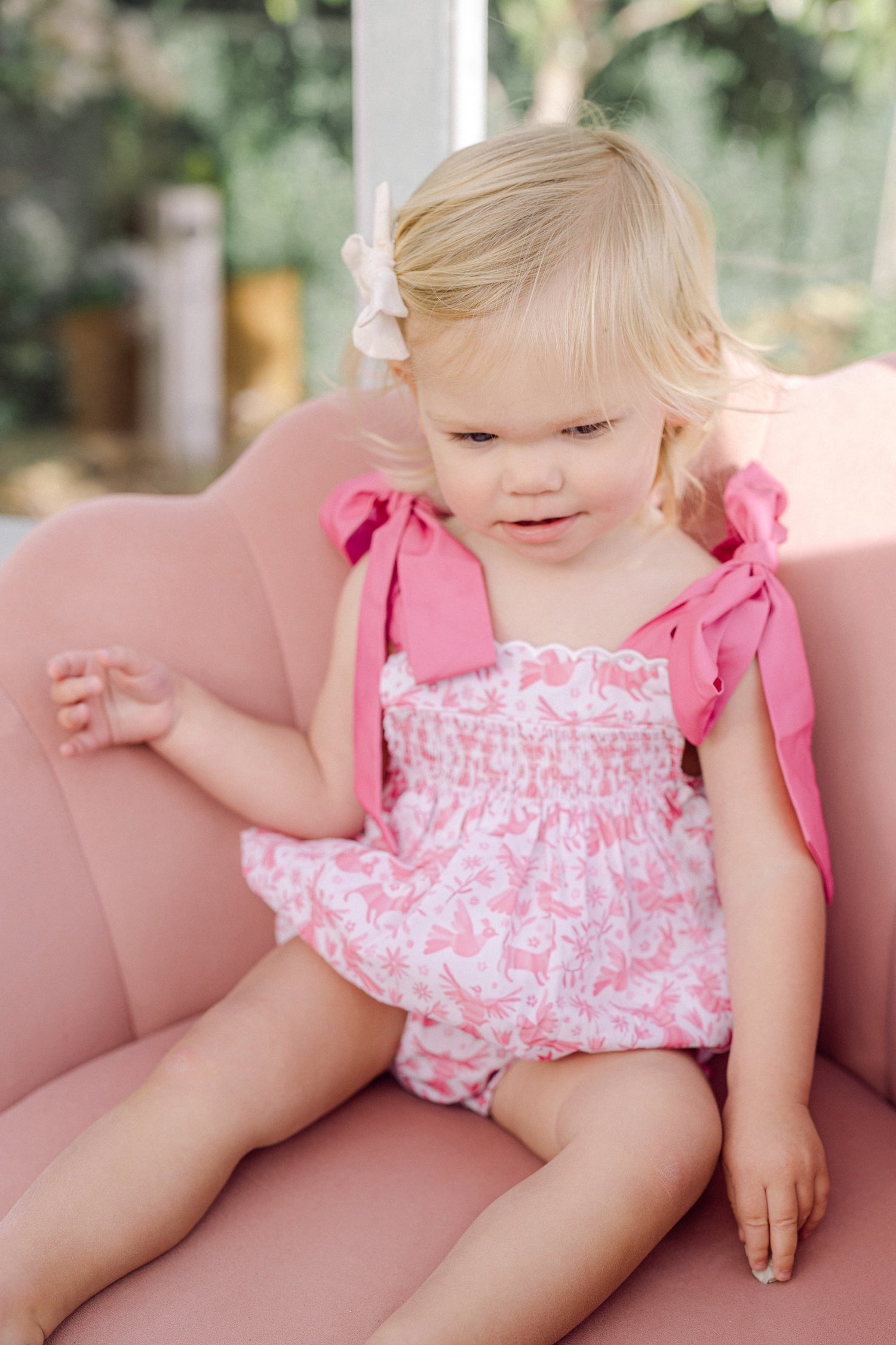 Pink Otomi Smocked Bubble