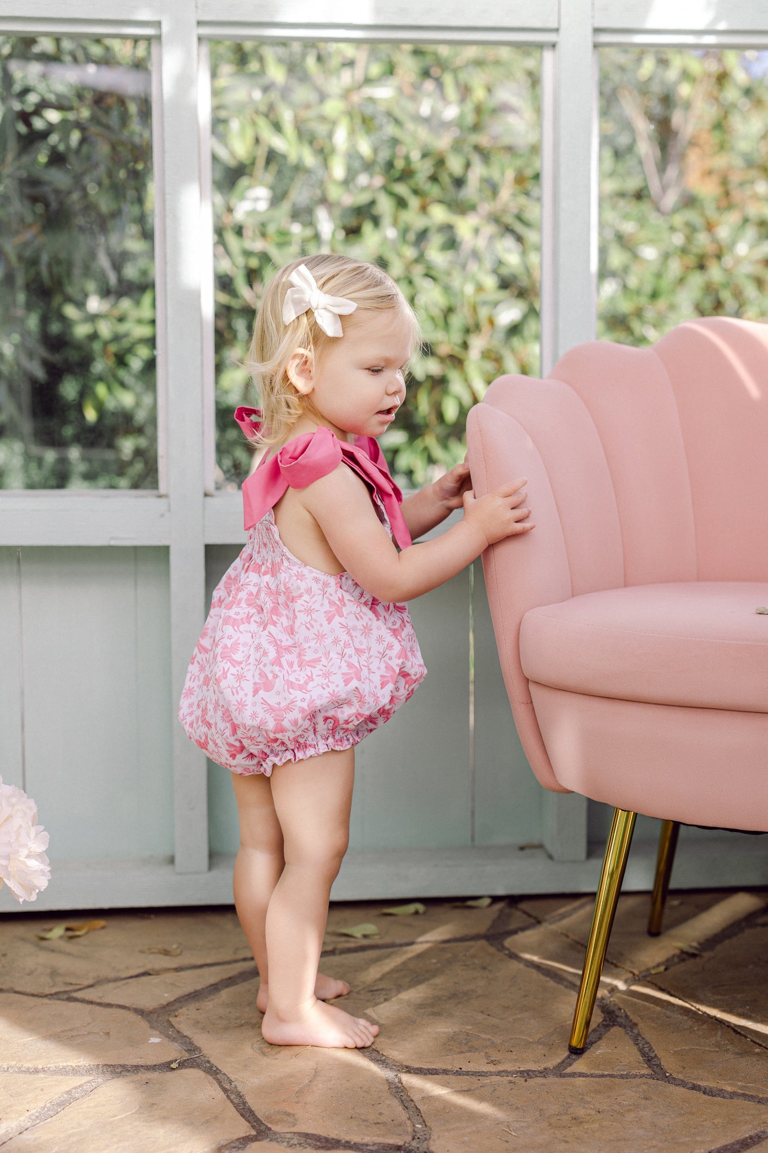 Pink Otomi Smocked Bubble