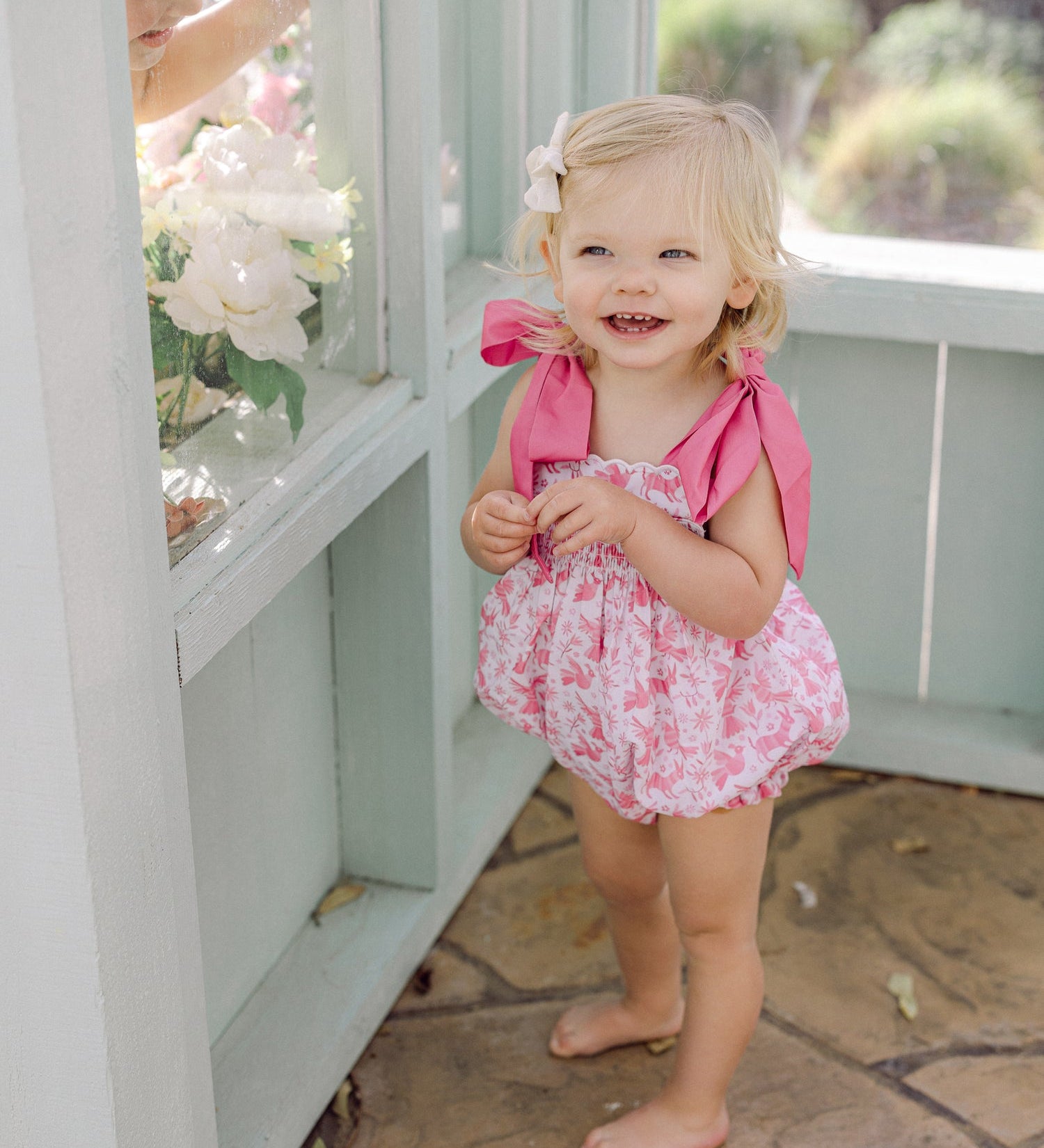 Pink Otomi Smocked Bubble