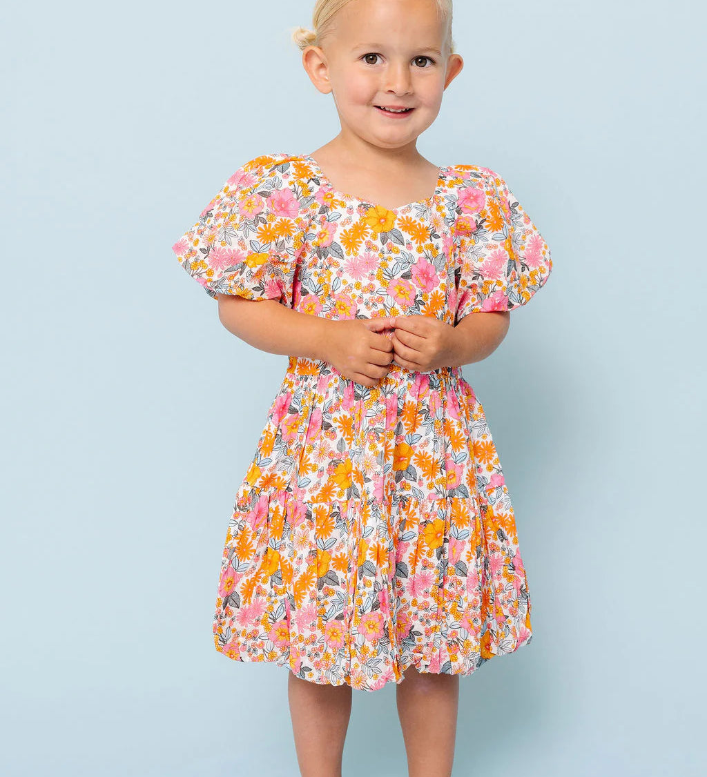Retro Floral Daphne Dress