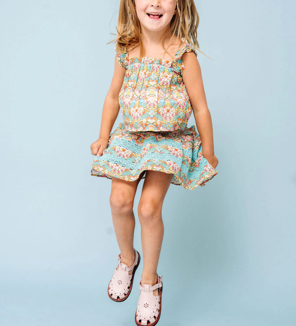 Happy Sun Print Laurie Blouse