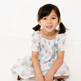 Hydrangeas with Bows Girls Mirrorball Dress
