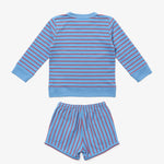 Remy Short Set Paprika French Stripe back