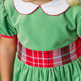 Cindy Lou Sash Dress (Velveteen)