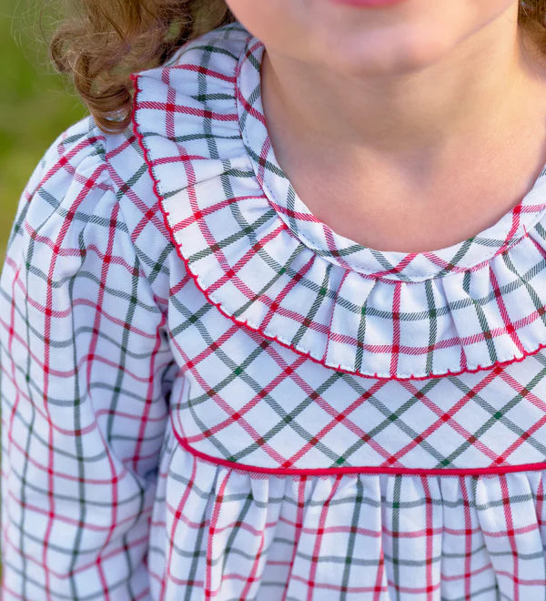 Long Sleeve Ramona Ruffle Collar Dress