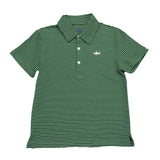 Banks Polo Green/White Stripe