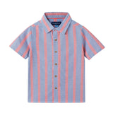 Boys Orange Striped Airy Oxford Set