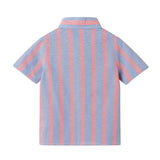 Boys Orange Striped Airy Oxford Set