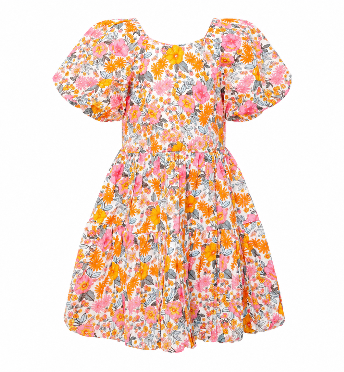 Retro Floral Daphne Dress