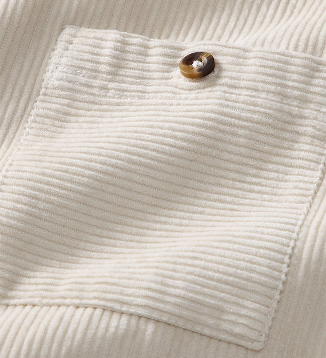 Oversized Corduroy Button Up Shirt