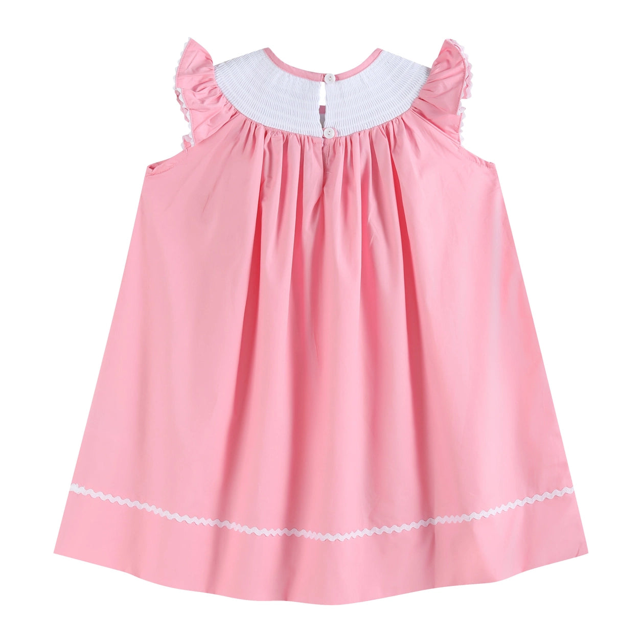 Pink Birthday Girl Smocked Dress