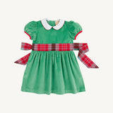 Cindy Lou Sash Dress (Velveteen)