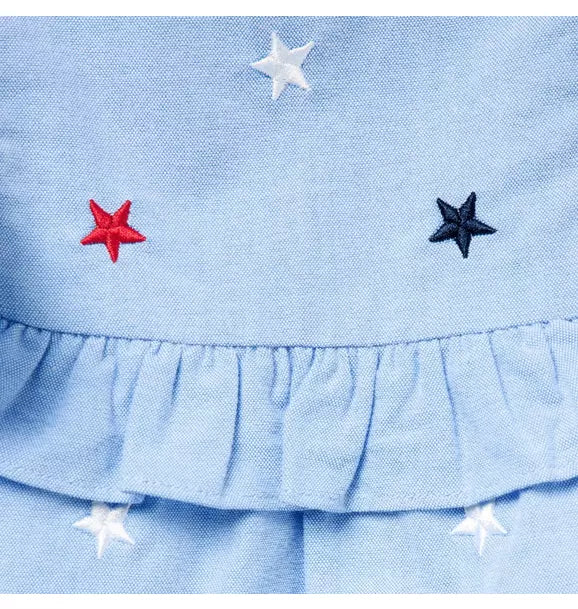 Embroidered Stars Matching Set