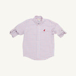 Dean's List Dress Shirt - Lake Powell Plaid with Richmond Red Stork