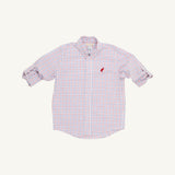 Dean's List Dress Shirt - Lake Powell Plaid with Richmond Red Stork