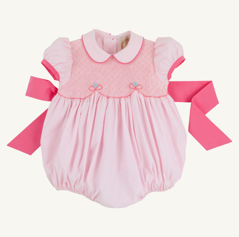 Dollie Mae Bubble - Palm Beach Pink and Romany Rose flat lay
