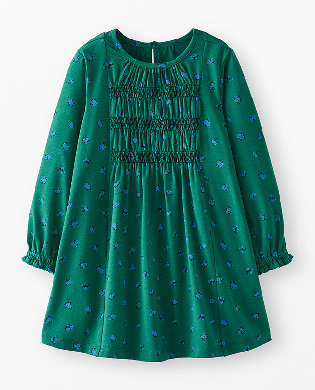 Balloon Sleeve Smocked Dress