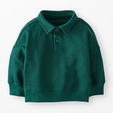 Baby Oversized French Terry Polo Sweatshirt