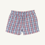 Pierce Mill Plaid Seersucker Sheffield Shorts flat lay