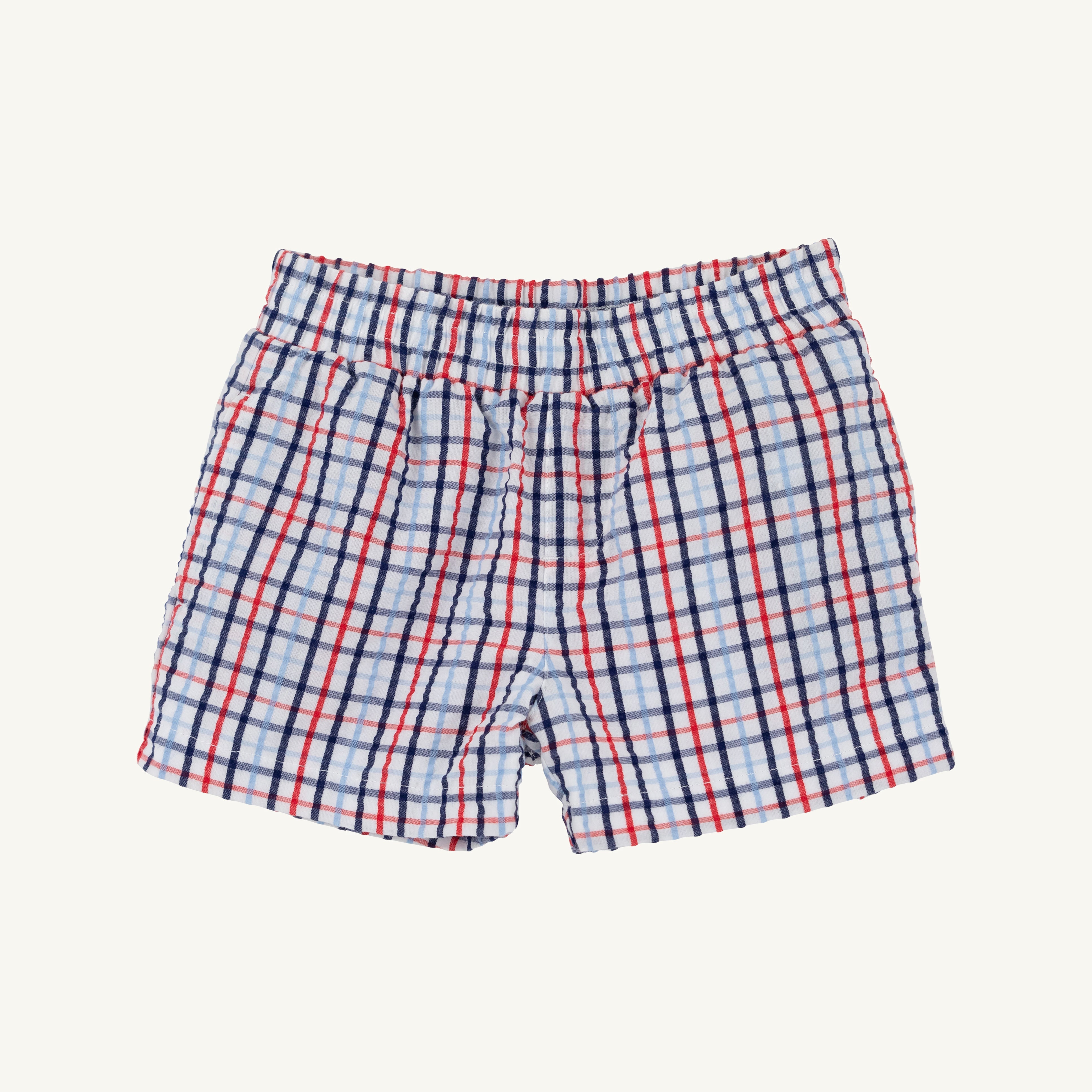 Pierce Mill Plaid Seersucker Sheffield Shorts flat lay