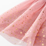 Long Sleeve Shimmer Tulle Dress