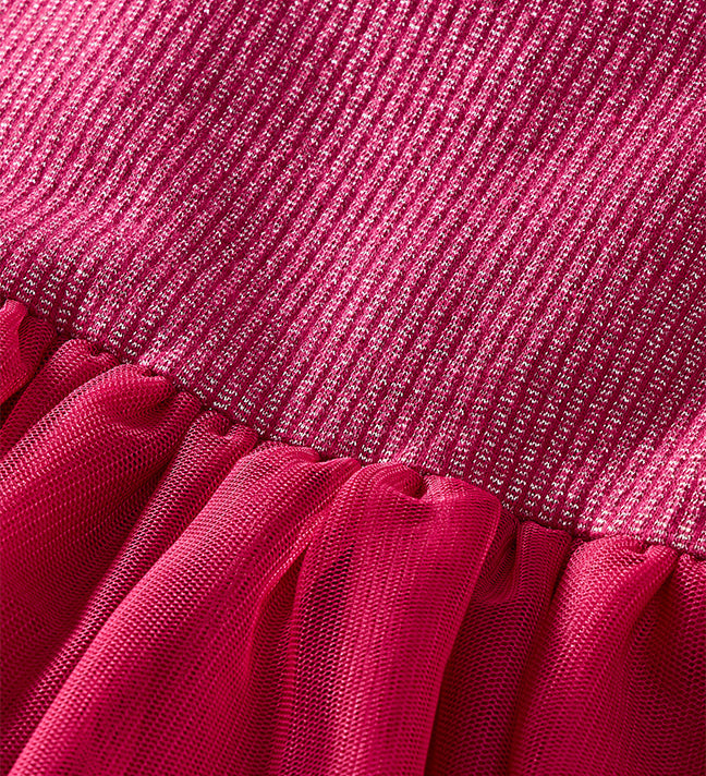 Baby Long Sleeve Tulle Sparkle Dress